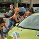 Illustration for article titled Noir Leather Bikini Car Wash Meetup Pictures